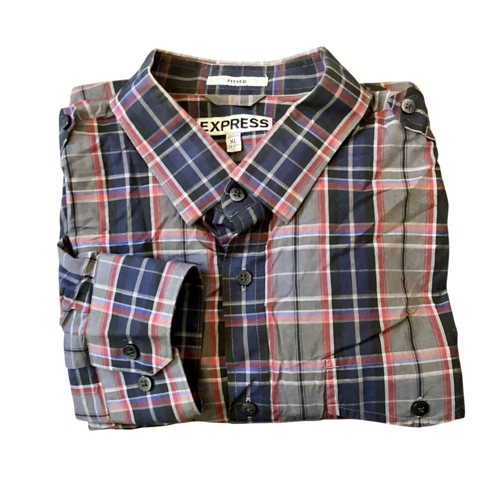 NWOT Express Modern Fit Button Down